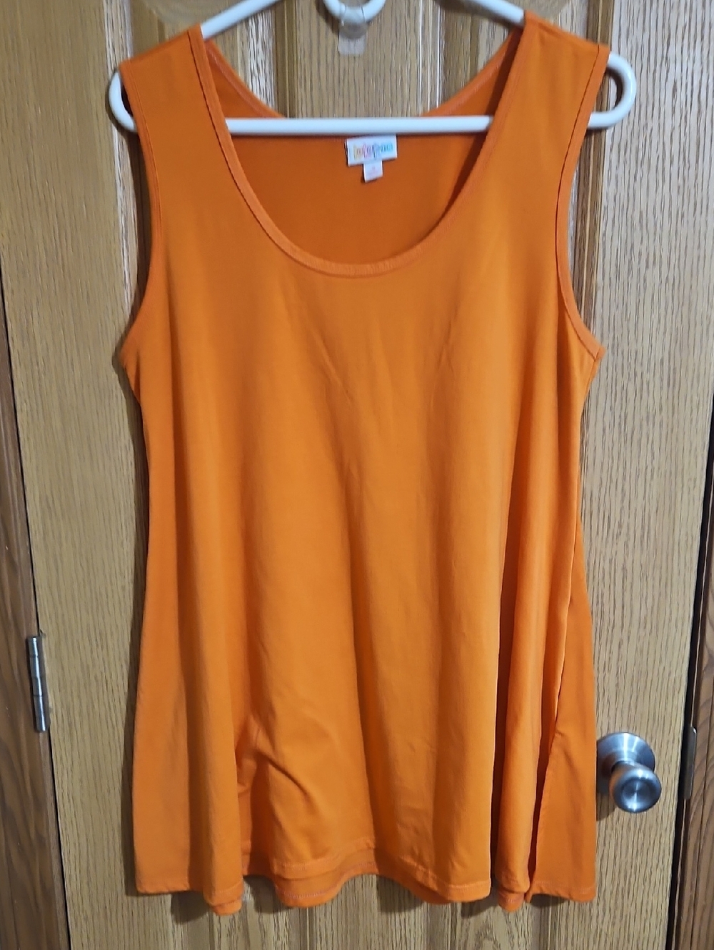 LuLaRoe Orange Sleeveless Swing Tank
